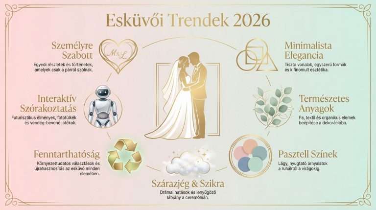Esküvői Trendek 2026: Így Lesz Igazán Különleges a Nagy Napod!