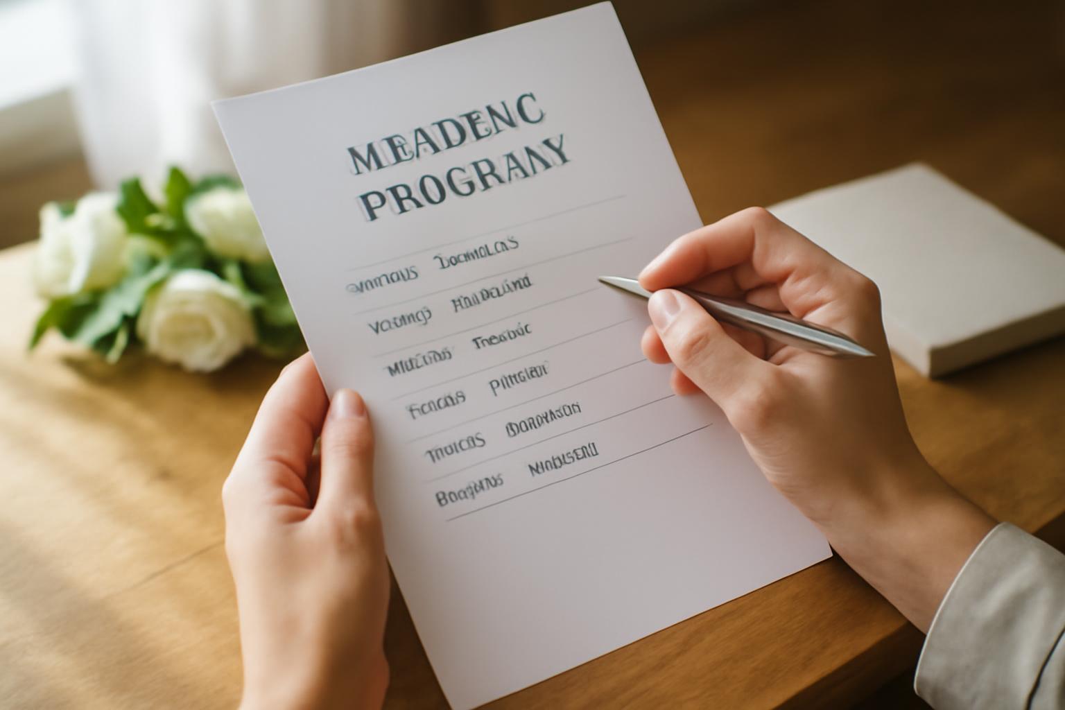Esküvői programterv – Így nem csúszik el semmi